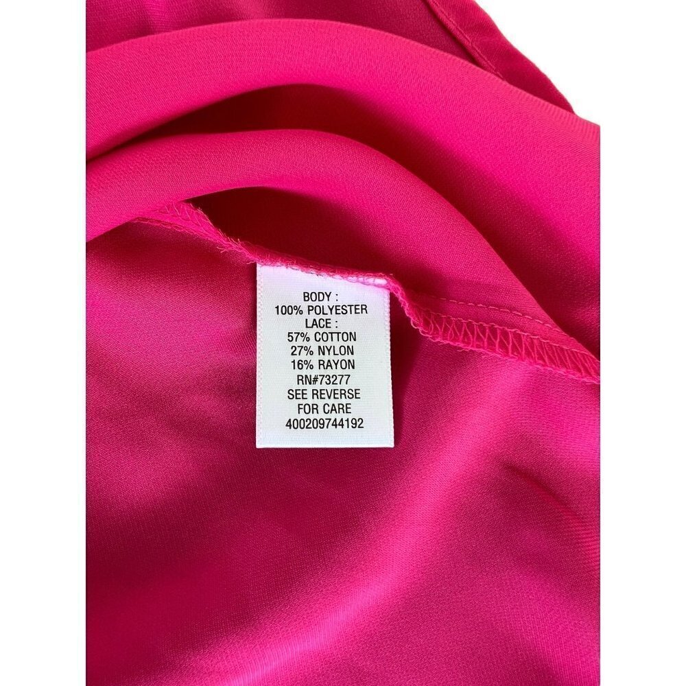 Candies Women's Super Pink Lightweight Blouse - Picture 4 of 7